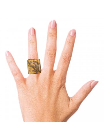 Two Tone Graphical Branches RIng